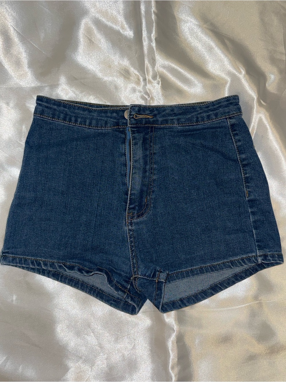 High-Rise Dark Blue Denim Women's Shorts 💙